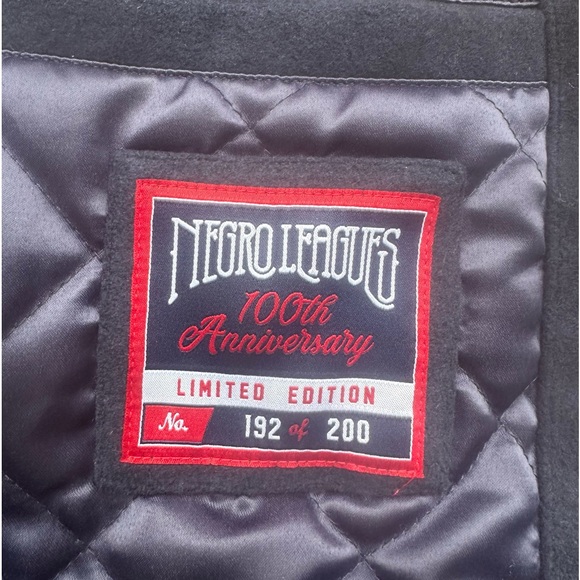 NWT Negro Baseball League
Centennial Varsity Jacket 1920-2020
Size 4XL Ltd Ed - Picture 5 of 13